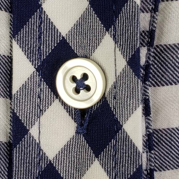 Talbots Shirt Blue Plaid Button Down Long Sleeve Women's Plus Size 2X - Picture 6 of 9